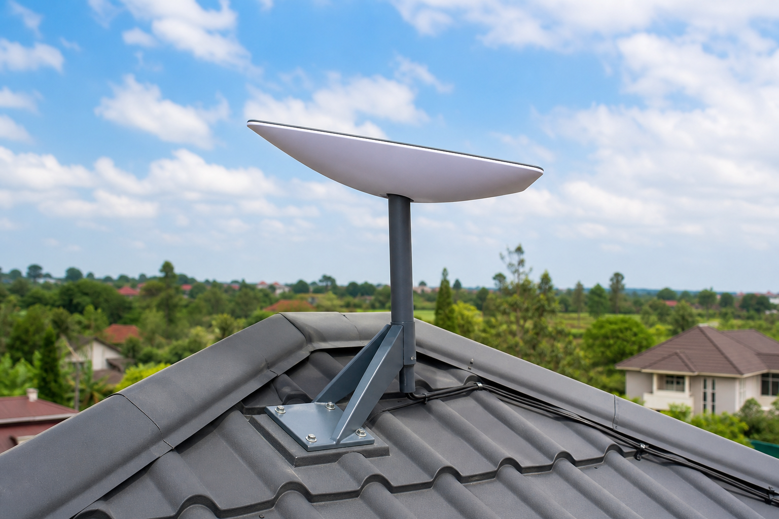 Starlink Kenya installer planning mount and cable route