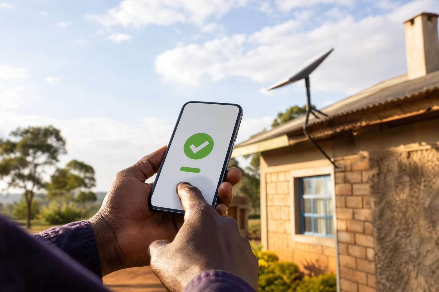 Kenyan customer paying Starlink bill through M-Pesa
