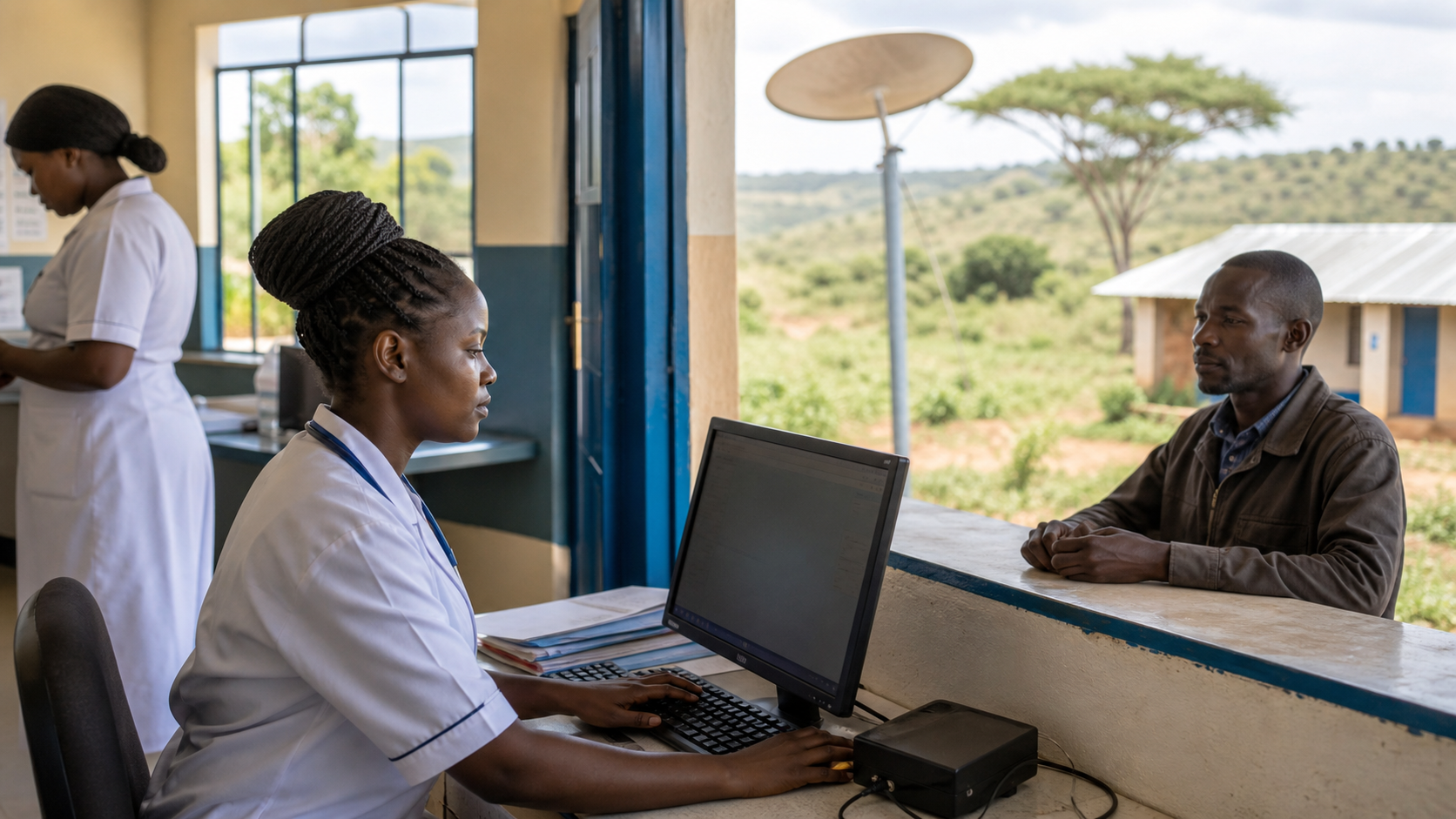Satellite internet for a rural clinic in Kenya
