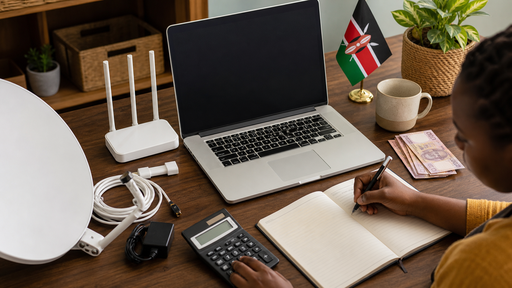 Satellite internet cost and equipment planning in Kenya