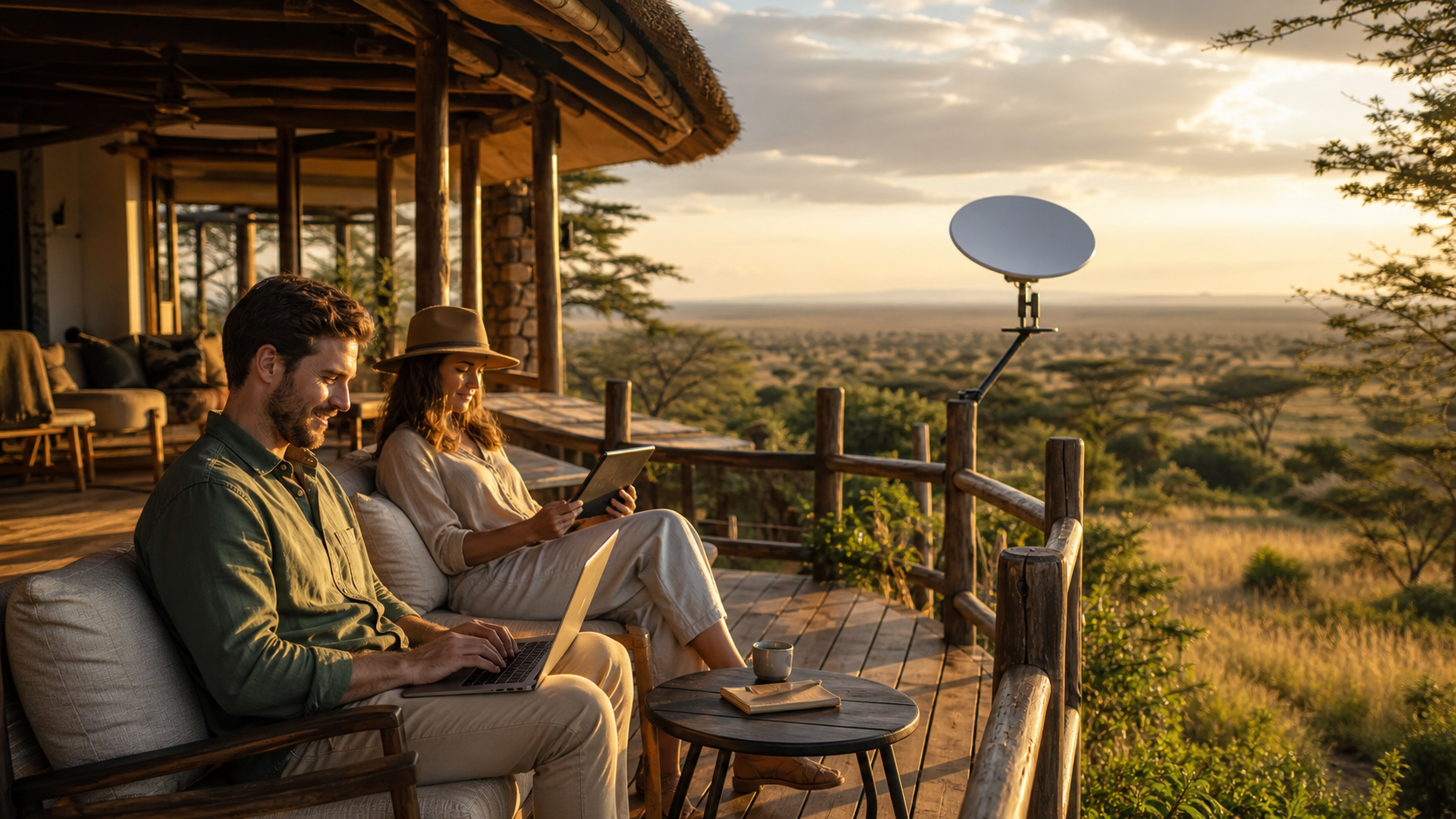 Satellite internet for Kenyan lodges and guest WiFi