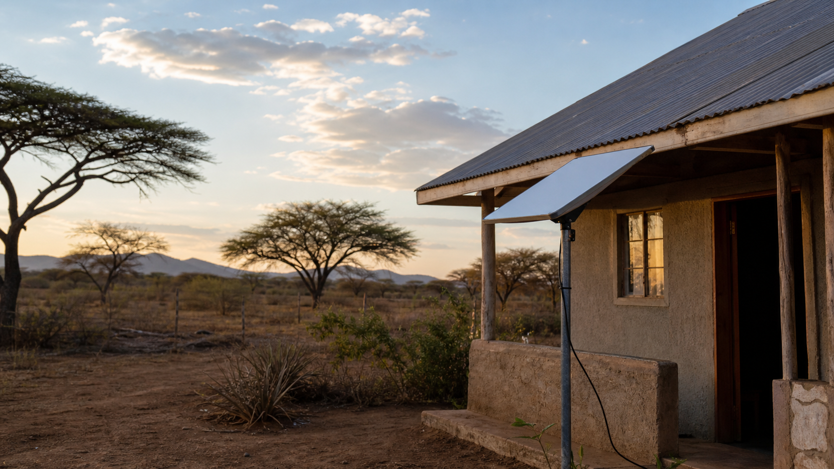 Satellite internet for a remote rural home in Kenya